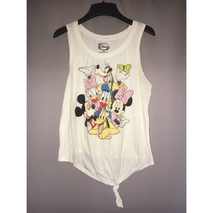 Disney white tank top size medium